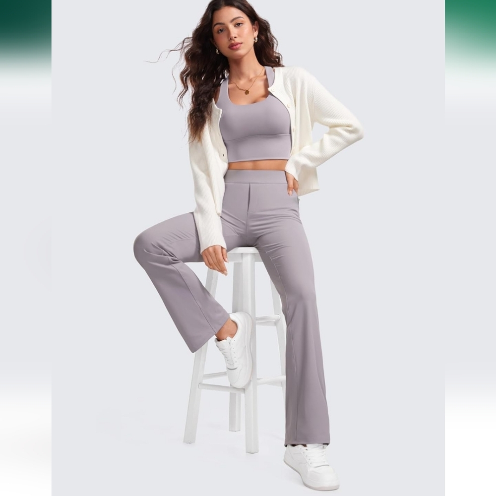 CRZ YOGA GULL GRAY YOGA flare TROUSER Like NEW Golf
